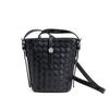 New bucket bag, handmade cowhide woven bag, niche high-end women's summer versatile messenger bag