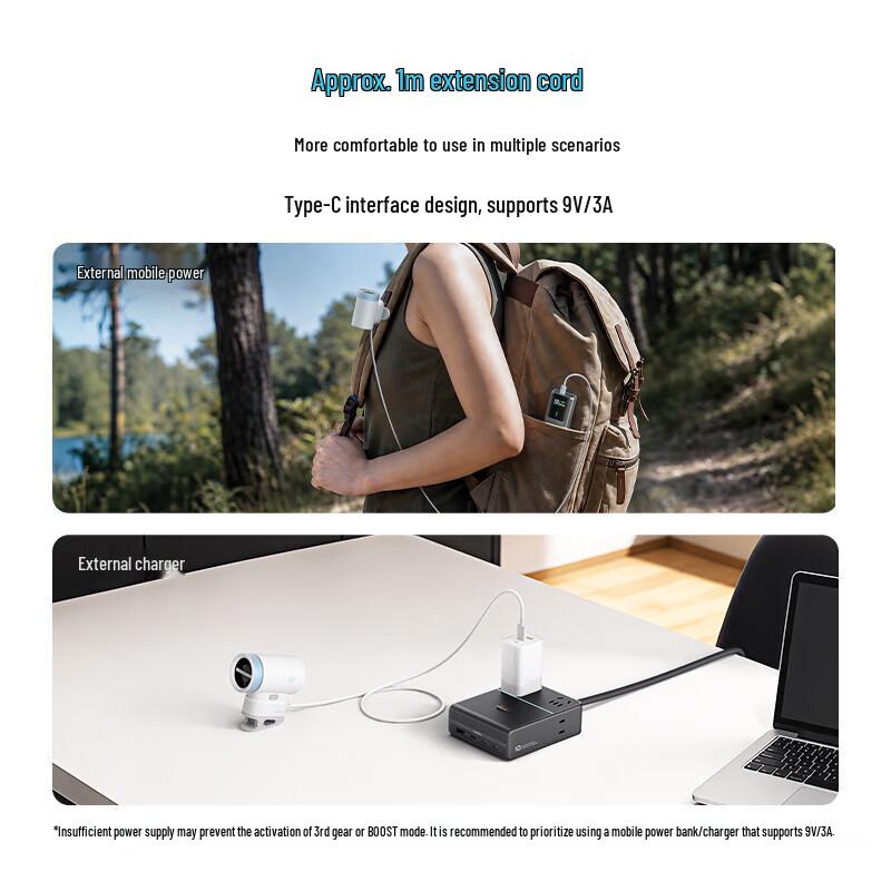 CUKTECH Power-Pin Modular Clip-On USB Cooling Fan