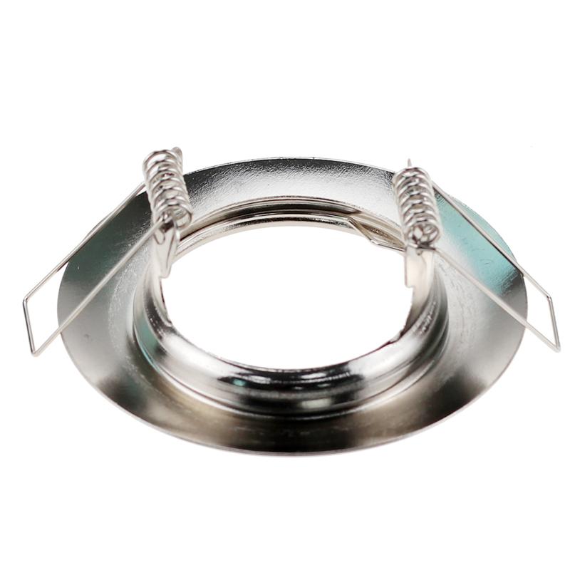 LED Ceiling Fixture Downlight Frame MR16 GU10 Fitting Housing Fixture for Spotlight 10pcs Round Metal Recessed