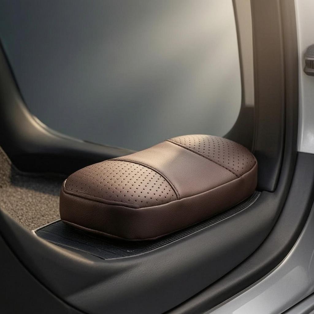 Car Leg Support Cushion Comfortable Knee with Attachment Supportive PU Pad