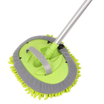 2 In 1 Car Cleaning Wash Brush Telescoping Long Handle Cleaning Mop Broom