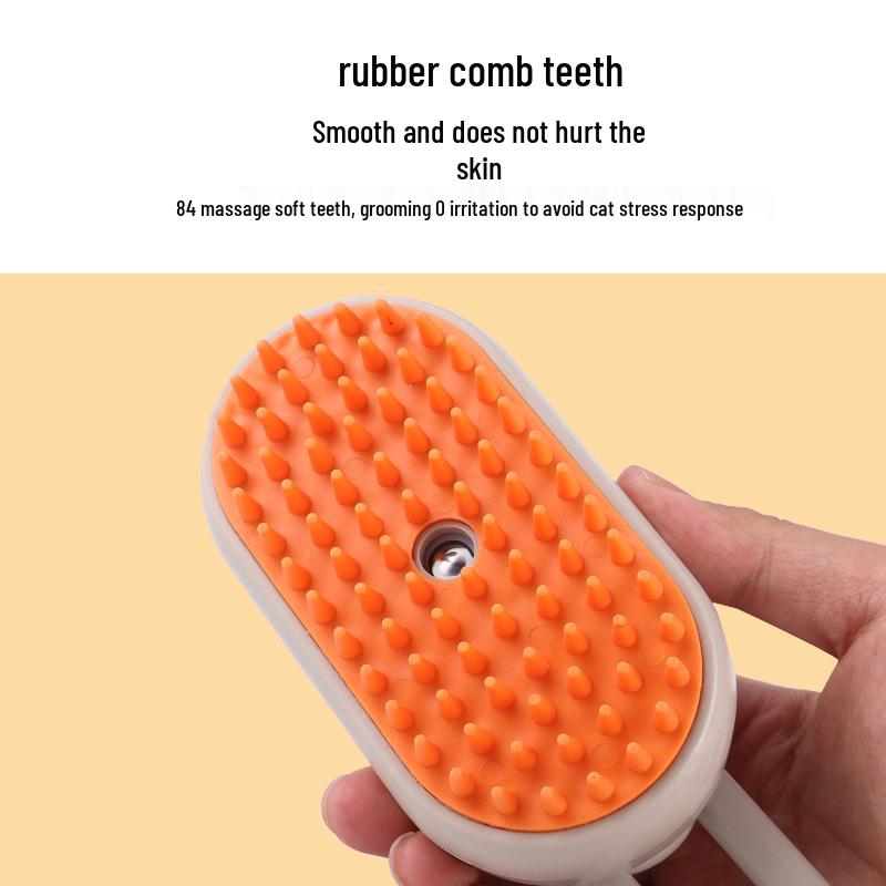 Pet Grooming Spray Comb: One-Key Hair Removal Brush for Cats & Dogs