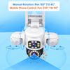 LS VISION Telecamera di Sorveglianza WiFi 6K Protezione di Sicurezza Triplo Schermo CCTV Tracciamento Automatico Impermeabile Yoosee PTZ IP Camera Esterno 12MP HD