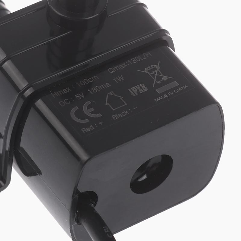 Ultra-Quiet Brushless Dc Usb Water Pump 5V 1W 130L/H Lift 100Cm Submersible Fountain Aquarium Circulating Micro Water Pump