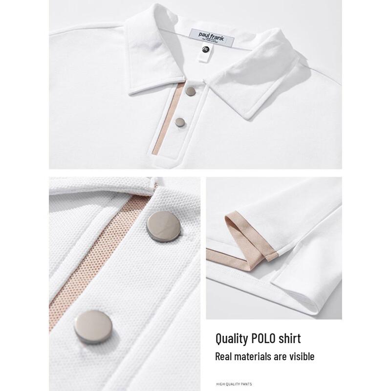 Paul Frank Men's Summer Lightweight Solid Color Polo Shirt