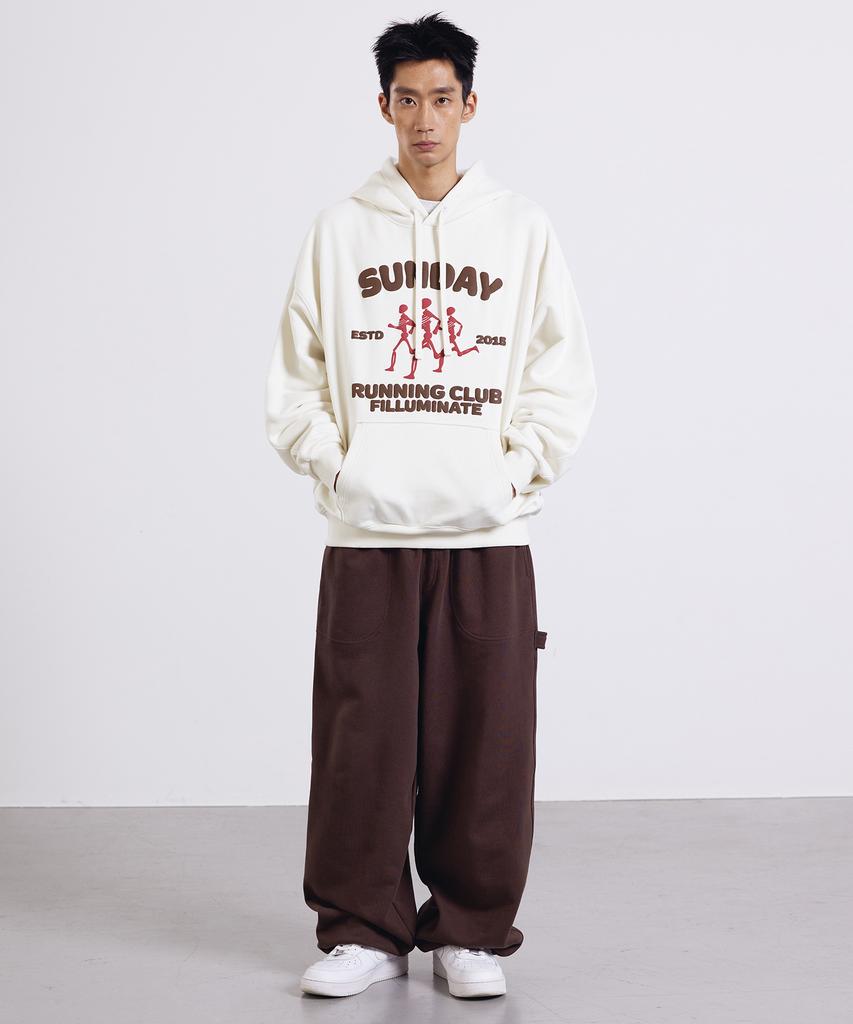 Running Club Hoodie-Brown