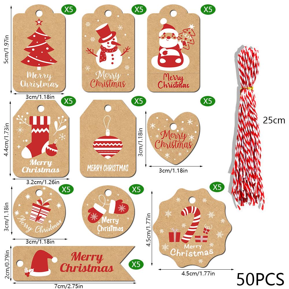 Christmas Tree Hanging Tag & Gift Message Card