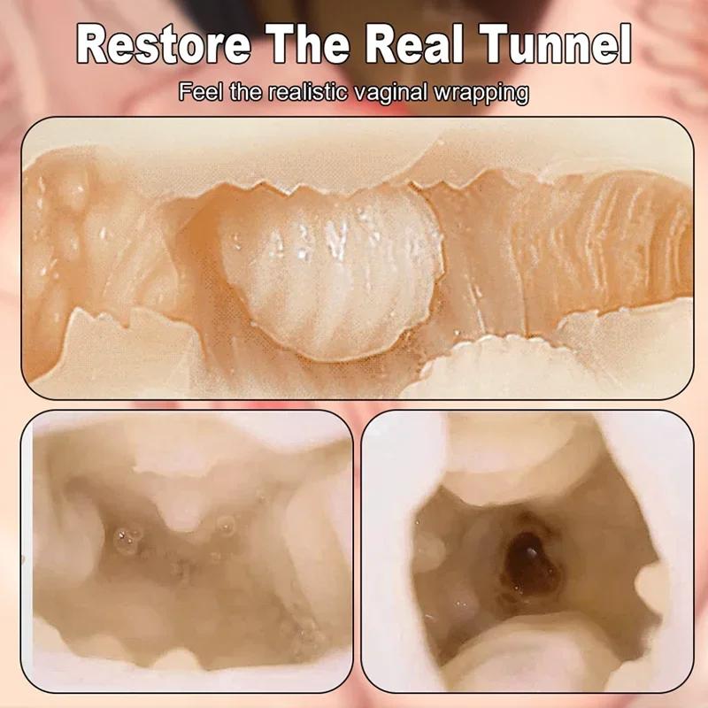 WAVE Kraftig Sugende Masturbasjonskopp Realistisk Anal Vagina Lomme-Pussy Blowjob Massasjeapparat Mannlig Masturbator Sexleketøy for Menn 18+