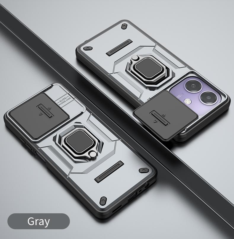 Armor Shockproof Case For OPPO A40 4G A40M A60 A80 5G A3 Pro A3x Protective Cover Magnetic Ring Stand Holder Coque Fundas Capa