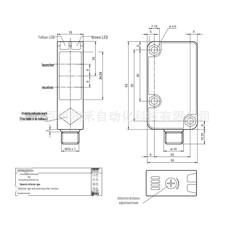 P+F RL31-8-2500-IR/59/73c/136 Diffuse Reflective Photoelectric Sensor - Brand New Original RL31-8-2500-IR/59/73c/136
