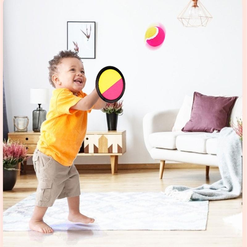 Adhesive Plate and Ball Toy For Toddler Safe Sticky Ball Training Game Family Bonding Activity Throwing Game for Party