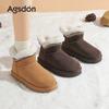 Augustine plush snow boots new autumn and winter platform short boots thickened fluffy cotton shoes
