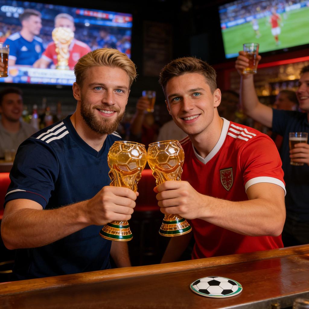 Trophy Shaped Beer Mug, Glass Thick Glass Body Sturdy Soccer Water Cup For Dads, Boyfriends, Soccer Enthusiasts For Hold Craft Beer, Ice Water, Juice