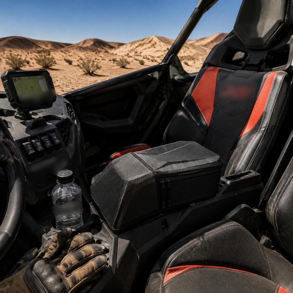 1680D Nylon UTV Seat Space Organizer Waterproof Center Console Storage Bag