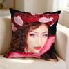 Midwest Emo CChappell Roan  Square DoubleSided Printed Pillow Case Bedroom Bedside Pillow Sofa Cushion Cover