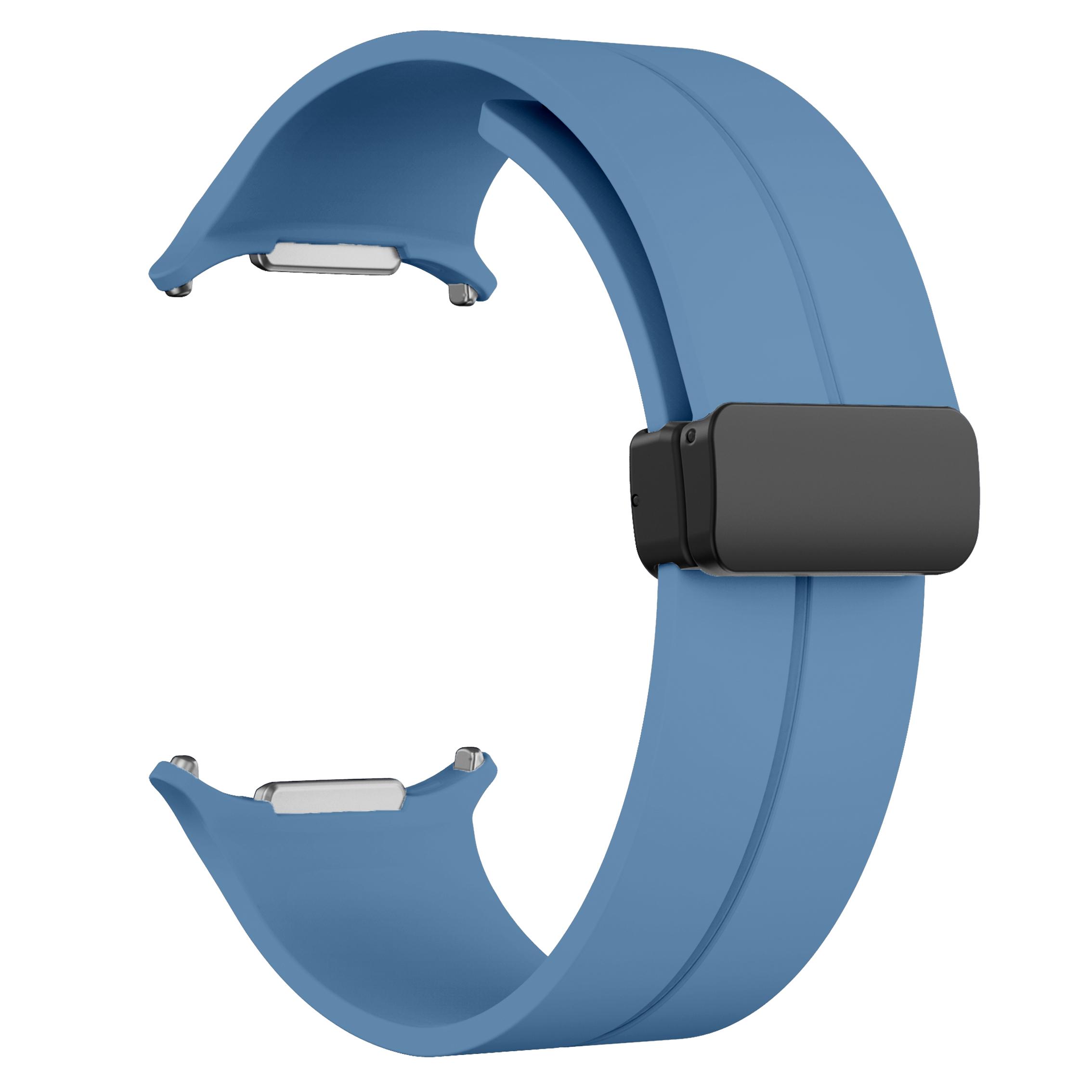 

Спортивный силиконовый ремешок для Samsung Galaxy Watch Ultra Strap Breathe Magnetic Wirstband для Galaxy Watch Ultra 47 мм ремешок для часов Galaxy watch ultra синий