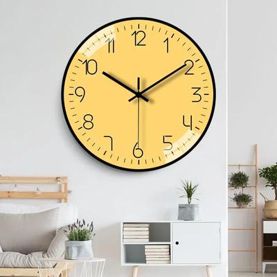 8 Zoll einfache, modische Wanduhr, leise, schön, dreidimensional, geeignet für Arbeitszimmer, Wohnzimmer, Schlafzimmer, um Freunde zu schicken