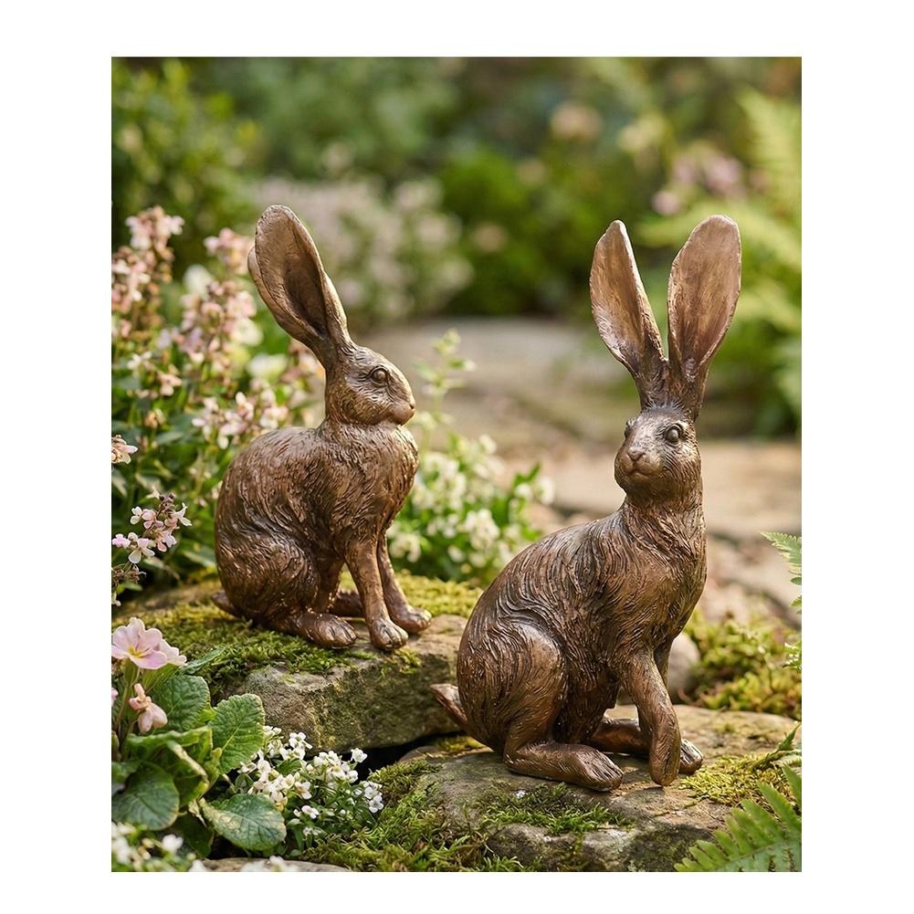 Vintage Rabbit Decor Nordic Rabbit Statue Resin Rabbit Ornament