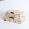 Natural Wood Jewelry Boxes Minimalism Rectangle Cosmetic Jars Dresser Table Desk Decoration Exquisite Jewelry Storage Jar