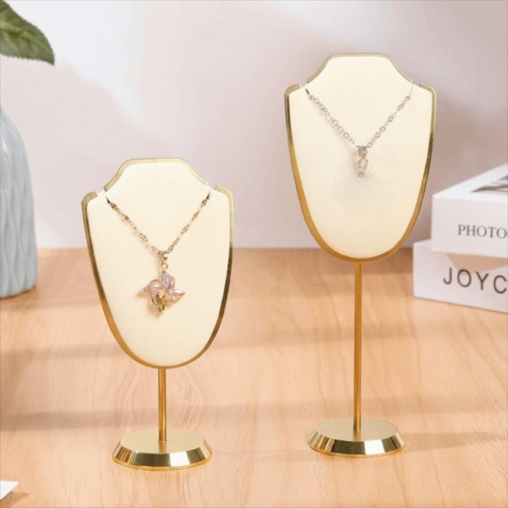 Velvet Necklace Pendant Holder Metal Base Jewelry Storage Display Rack for Home Jewelry Storage