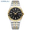 Herren-Edelstahl-Quarz-Armbanduhr 42 mm Großes Zifferblatt Business-Armbanduhr mit Leuchtzeigern Datum Wasserdicht