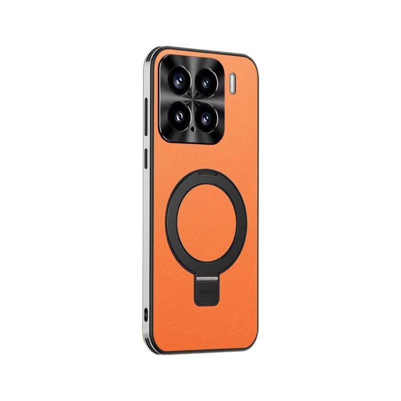 Adatto per Xiaomi 15pro Custodia per telefono Supporto Attacco magnetico 15por Obiettivo All-inclusive Uomini d'affari Anti-caduta Custodia in pelle liscia