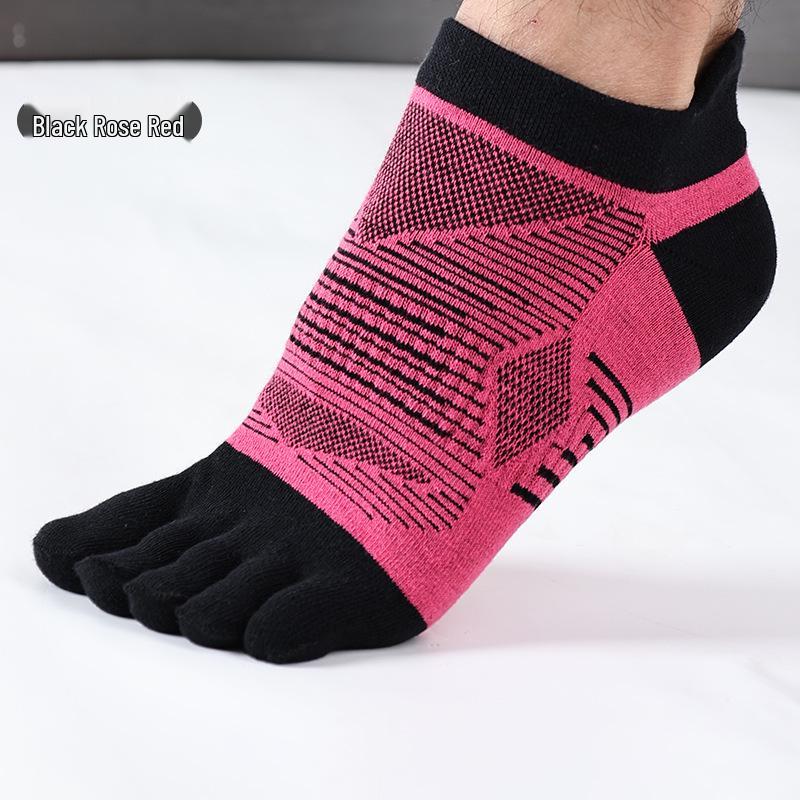 CoolMax Quick-Dry 5-Toe Running Socks: Sweat-Absorbent, Split-Toe Sports Socks for Marathon & Outdoor Activities