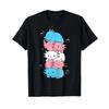 Kawaii Axolotl Pile Transgender Pride Flag Trans Lgbtq T Shirt Vintage Streetwear Designer Clothes Homme Casual Fashion