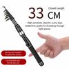 New Ultra-short Compact Telescopic Spinning Rod 1.5-2.4m Portable Mini Surf Pole Multipurpose for Saltwater Shore Casting Lure