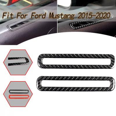 Best Carbon Fiber Interior Car Door Air Vent Outlet Trim Cover For Ford Mustang