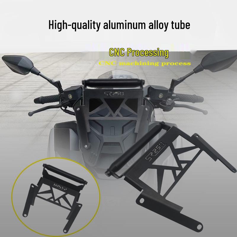 Wuji SR250GT Navigation Bracket: Multifunctional Phone Holder & Extension Bar Hook Rack