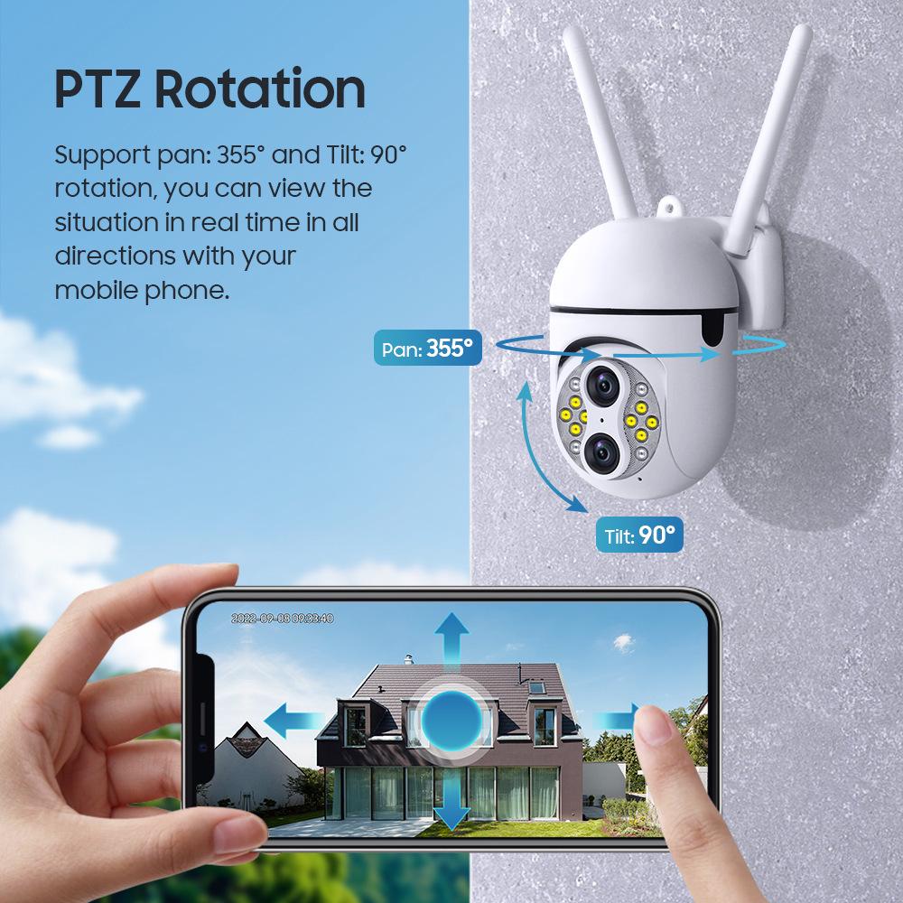 10x Zoom Wireless Auto-Tracking Mini Camera with Two-Way Audio