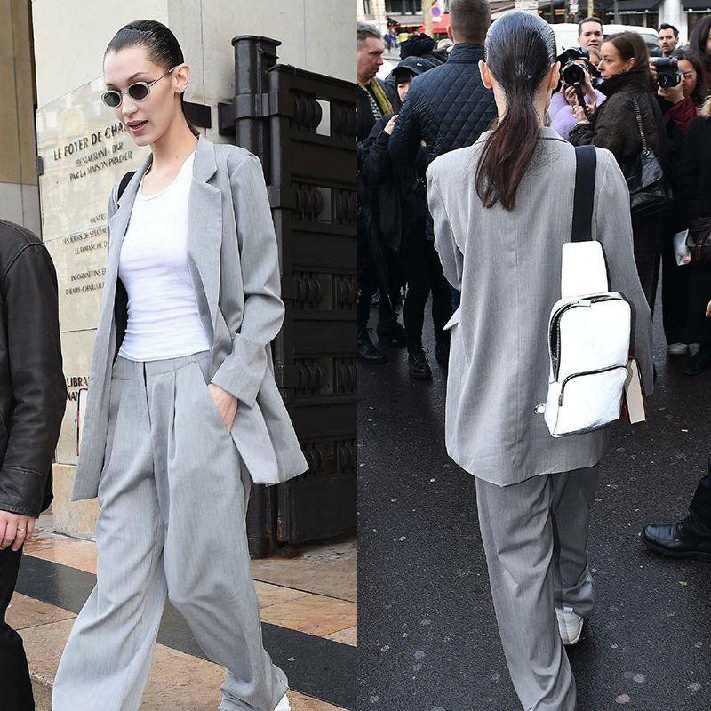 

Новое поступление Весна/Лето Унисекс Стиль Модный и Красивый Свободный Повседневный Тонкий Серый Деловой Костюм Костюм на заказ Трендовый Женский Костюм Grey Loose pants pants (made by Wei) S