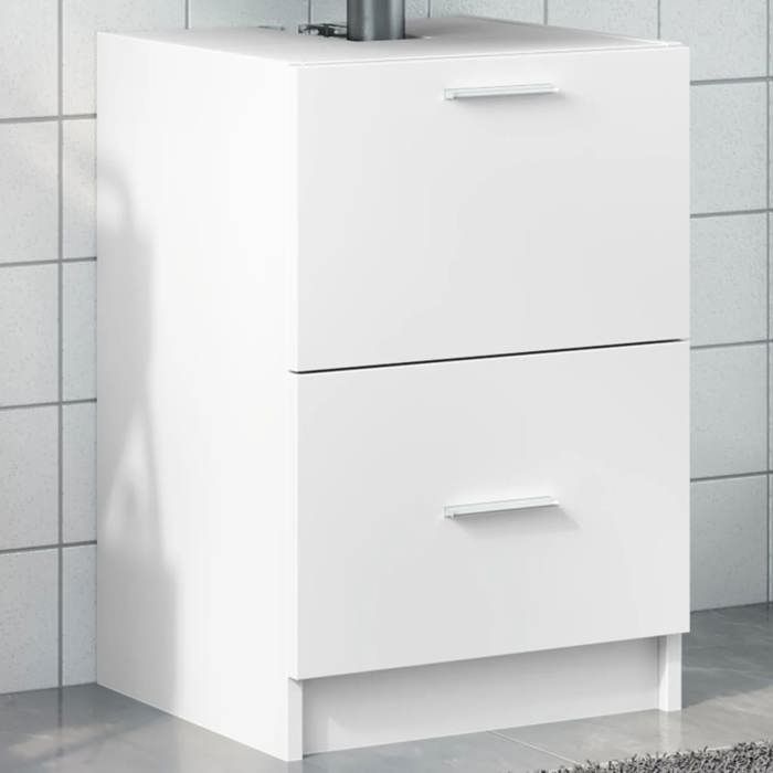 VidaXL White Sink Cabinet 40x37x59 Cm Engineered Wood, Bathroom Cabinet, Bathroom Storage Cabinet, 848101