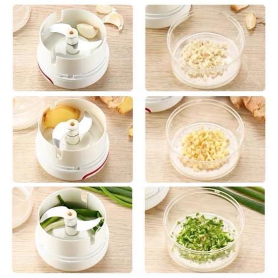 Manual Garlic Chopper Hand-Pulled Garlic Masher Mini Food Processor for Ginger Pepper Nuts Fruit And Vegetable Chopper