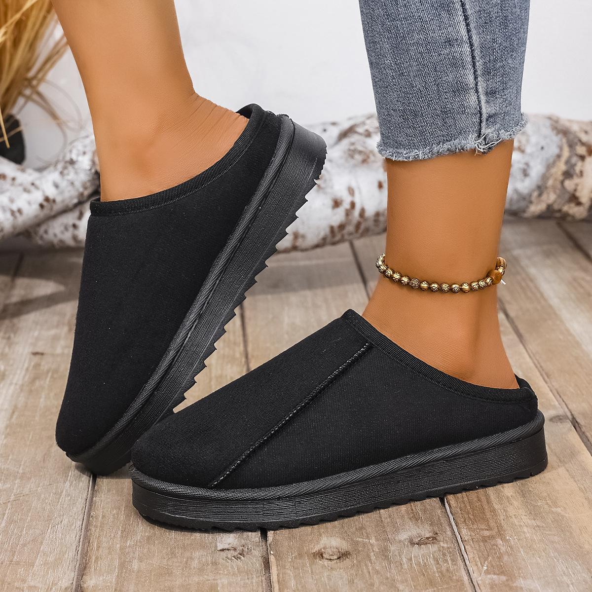 

Женская подкладка с мягкой толстой подошвой, с завышенной подошвой, для улицы, утепленные, теплые, легкие, удобные, со штрипками, хлопковые туфли для земли, зимние ботинки, тапочки 36