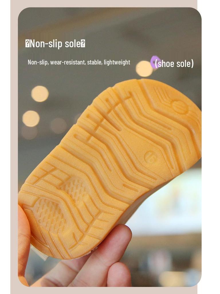 Breathable Mesh Baby First Walker Shoes - Soft Sole, Anti-slip, Cartoon Design, Velcro Closure for Boys and Girls, Spring/Autumn.