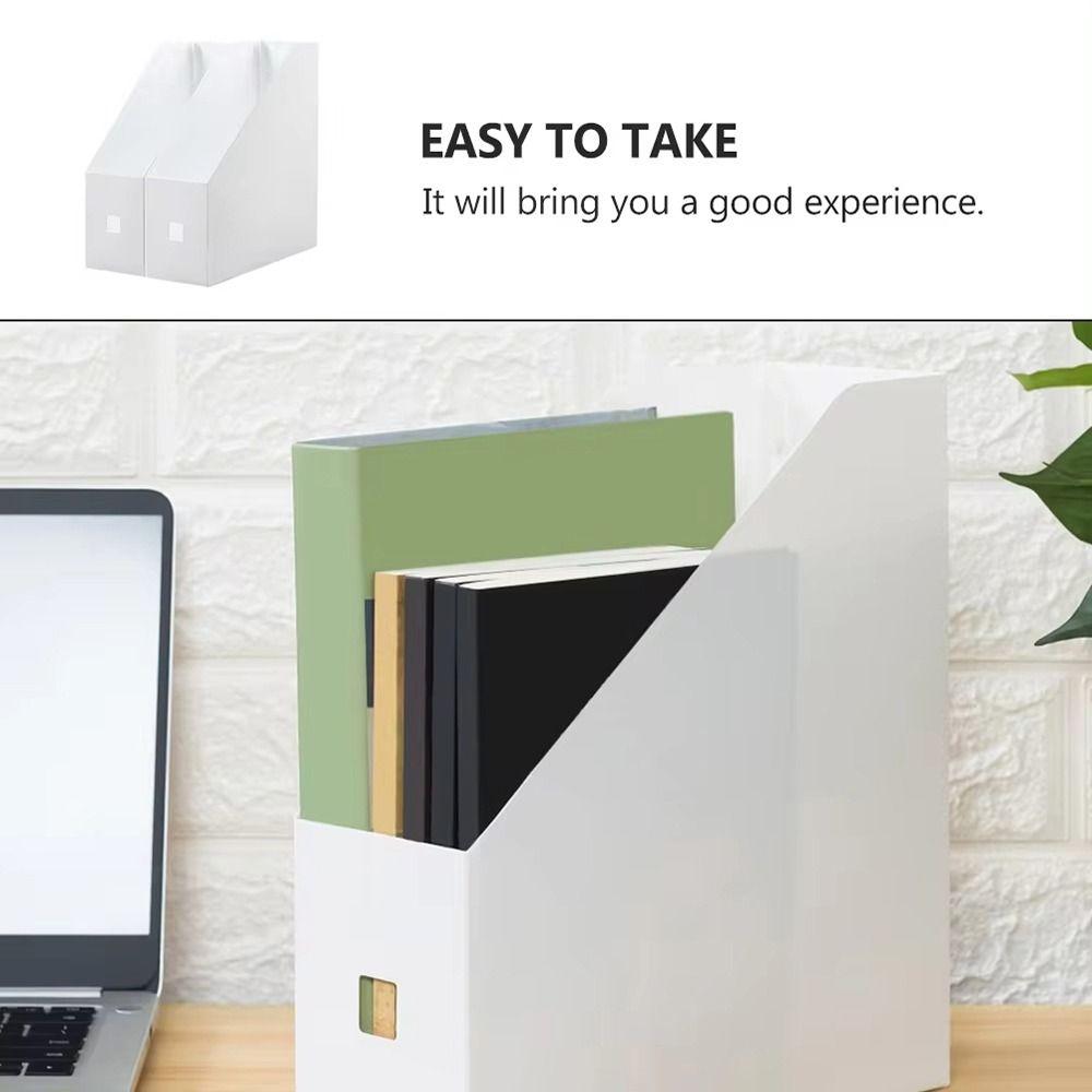 1Pcs New Document Paper File Storage Rack Stand Shelf Rack Plastic Desktop File Folder Desk Vertical Book Magazine Holder