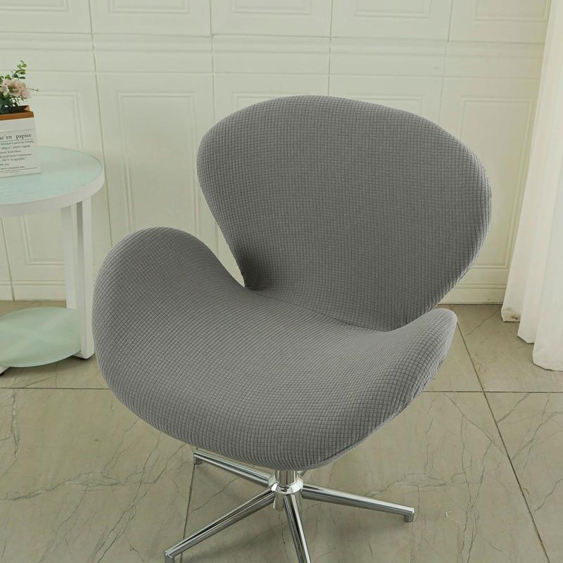 1 Stück Luxus Schminktischhocker für Schlafzimmer Zuhause Damensitz mit Rückenlehne Schwanenförmige Stuhlhusse
