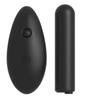 Fetish - Black Small Vibro-Bullet with Remote Control and 10 Vibration Modes and Thong