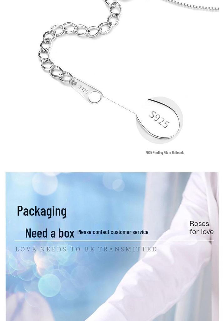 Exquisite Fuyun Gourd S925 Silver Clavicle Pendant Necklace - Light Luxury Chinese Style with Crushed Ice Design