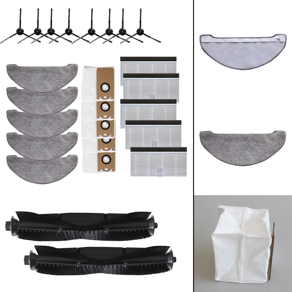 1 Ensemble Pour Laresar Pour L6 Pro Pour Ultenic Pour T10 Brosse Latérale Principale Lingette Serpillère Accessoires d'Aspirateur Pièce de Rechange Pour Remplacer