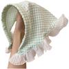 Delicate Lace Patterns Vintage Lace Hairband Plaid Triangle Scarf