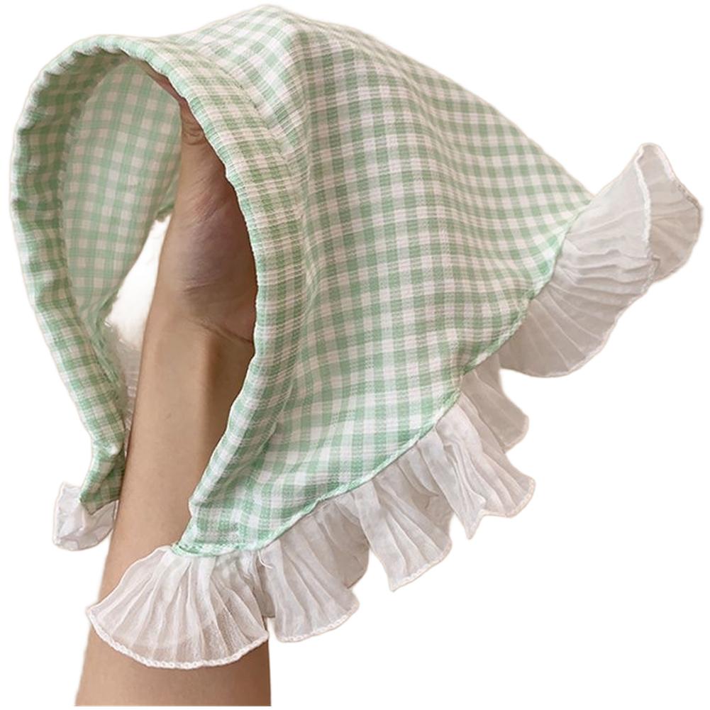 Delicate Lace Patterns Vintage Lace Hairband Plaid Triangle Scarf