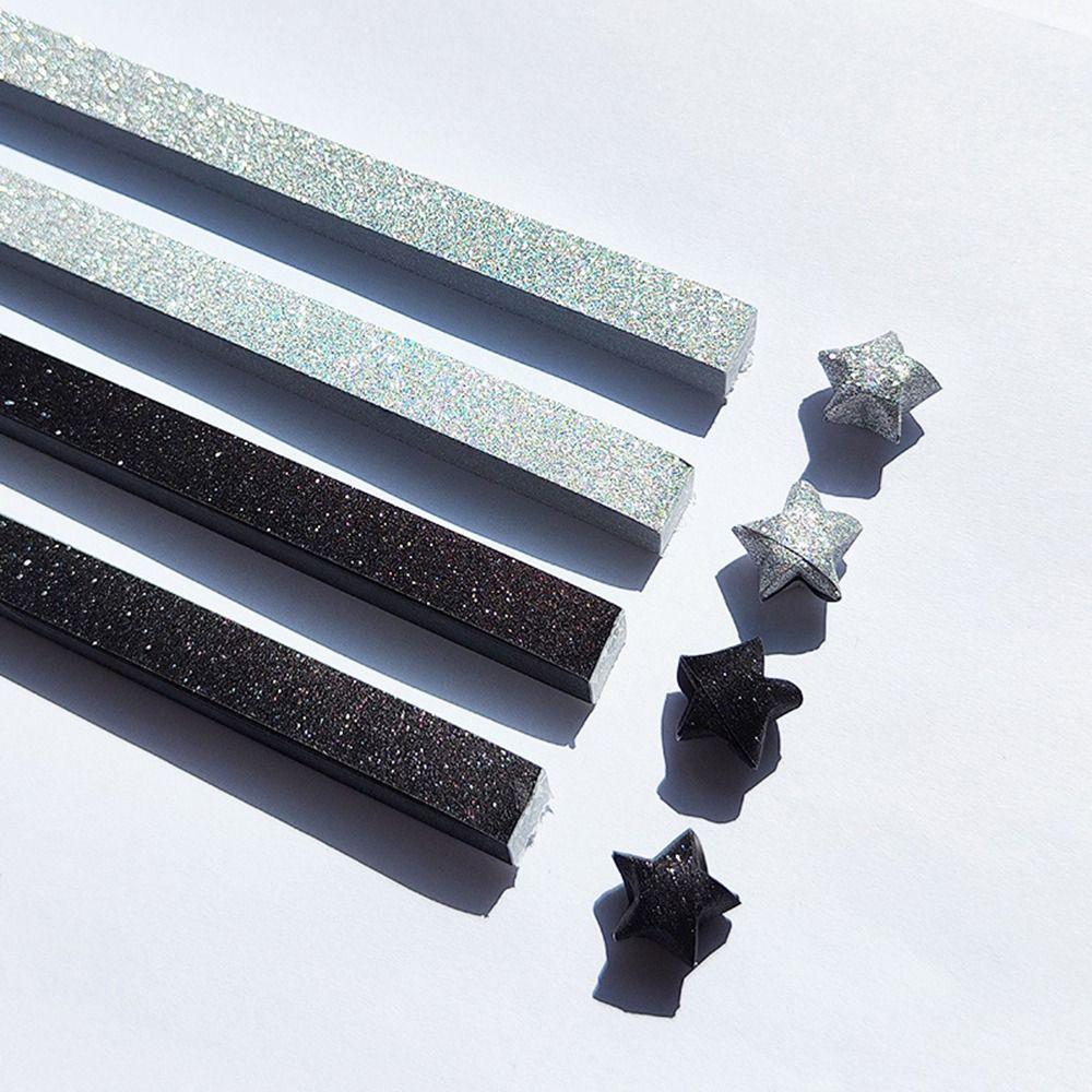 540 Sheets Colorful Star Origami Paper Cartoon Art Craft Lucky Star Origami Best Wishes Single Sided Star Paper Strip Kids Gift