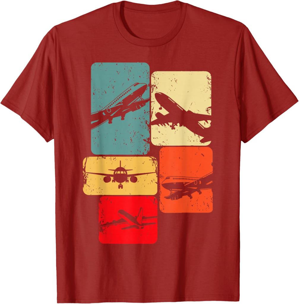 Airplane Pilot Plane Men Toddler Boys Kids T-Shirt Short Sleeve Casual 100% Cotton Shifft