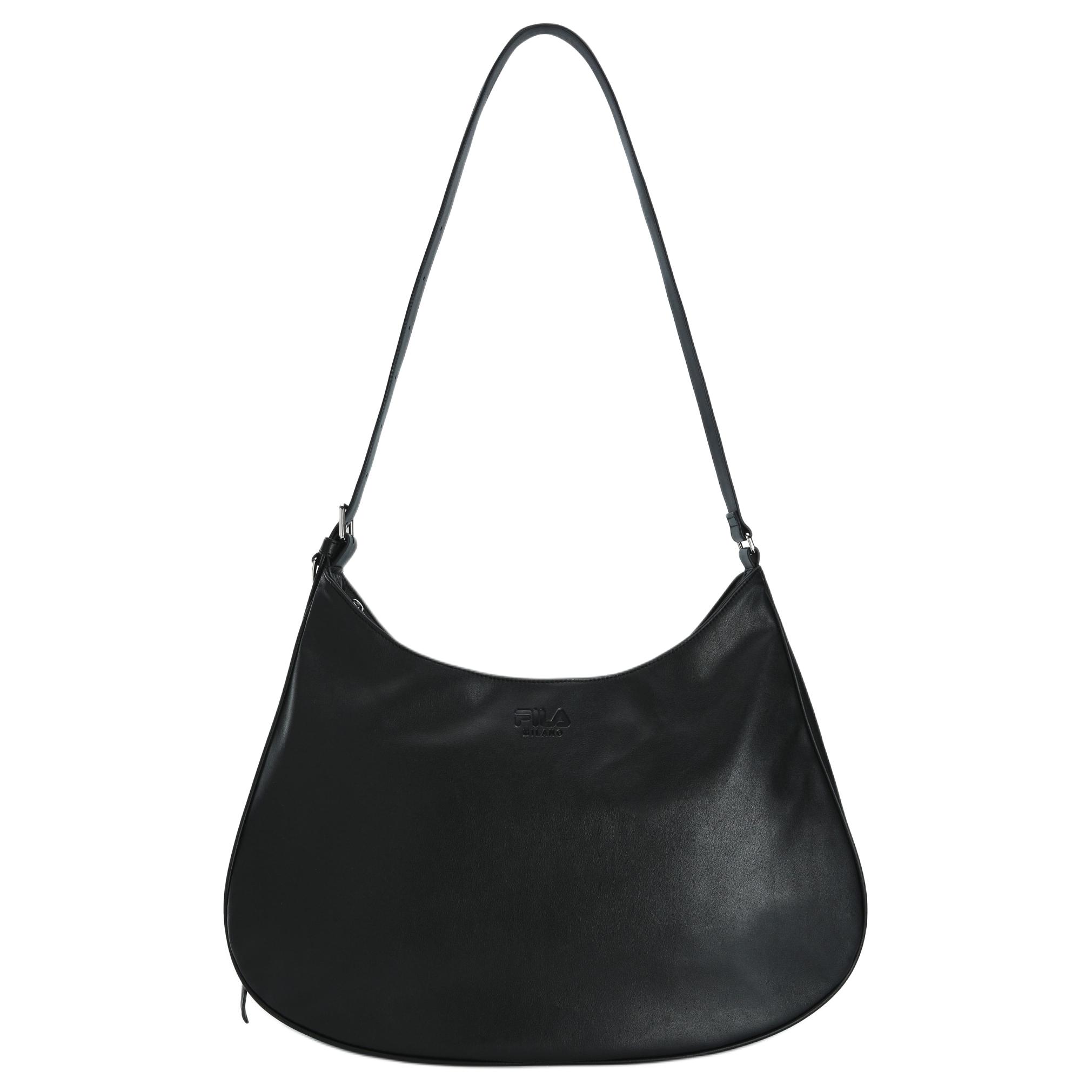 FILA Milan Fashion Week SNBN Series Fashionable Casual Commuter Shoulder Bag Men bags Black F13U625143FBK Jet Black