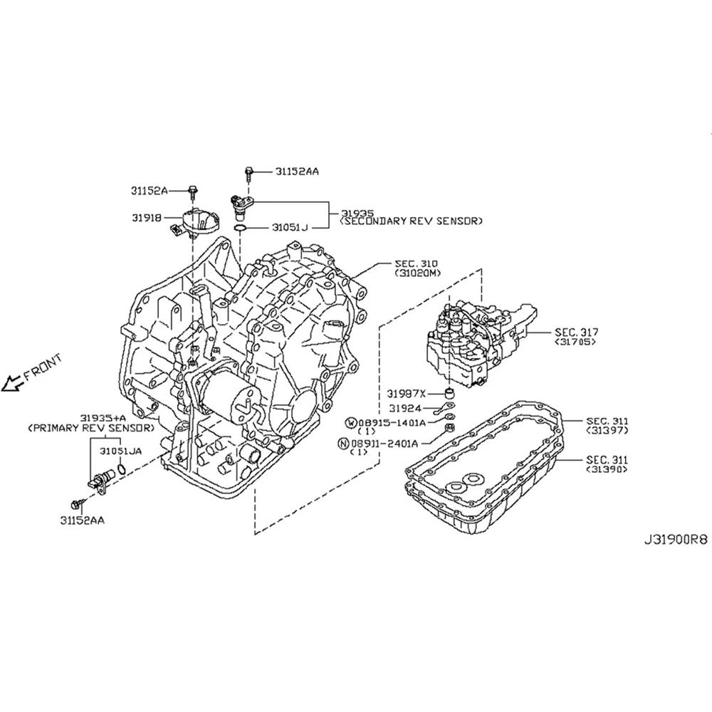 Neutral Safety Switch Sensor For 2007-2013 Nissan Altima 31918-1XG0A 31918-1XG0B