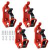 8/4PCS Shovel Holder Clamp Quick Release Metal Rubber Clamps For Car Truck Trailer Roof Rack Hammer Axe Shovel Mounting Bracket