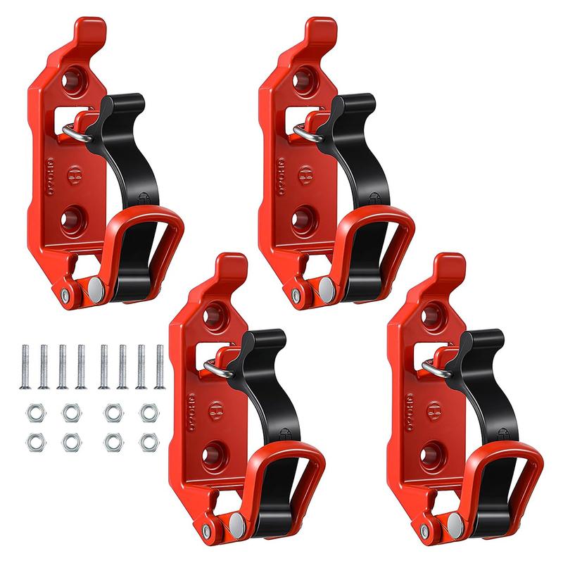 8/4PCS Shovel Holder Clamp Quick Release Metal Rubber Clamps For Car Truck Trailer Roof Rack Hammer Axe Shovel Mounting Bracket